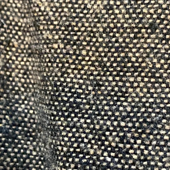 Neige from Paris wide Leg Crop Trousers Tweed Pleated Black & beige - Picture 3 of 9